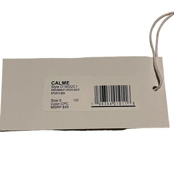 Johnny Was Calme Cross Back Cami Sports Bra in Coral M Medium NWT - Picture 3 of 3